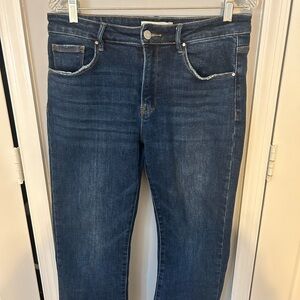 Women’s Mid-Rise Stretch Jeans in Dark Blue